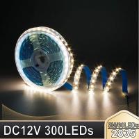 【LZ】 5meter/pack LED Strip Light Garland Gaskets 5m SMD 2835 Flexible DC 12V Diode Tape Wire Christmas Lamp 300LEDs