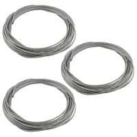 3X 3mm Diameter FleXible Stainless Steel Wire Rope Cable 12 Meter Length