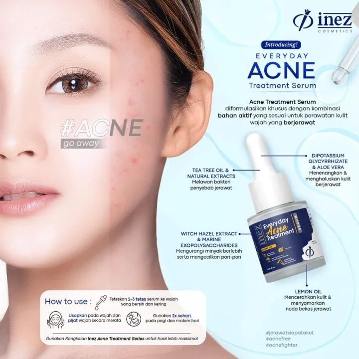 Inez Everyday Acne Treatment Serum - 20ml | Lazada Indonesia