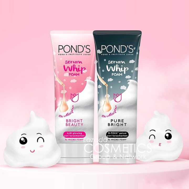 Ponds Ponds Pure Bright Bright Beauty Serum Whip Foam G Bpom Lazada Indonesia