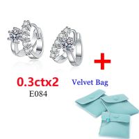 COSFIX S925 Silver Moissanite Female Earrings Drop Fashion 1 Carat D color moissanite earrings For Girl Birthday Gifts