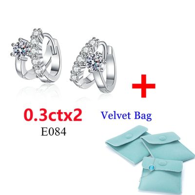 COSFIX S925 Silver Moissanite Female Earrings Drop Fashion 1 Carat D color moissanite earrings For Girl Birthday Gifts