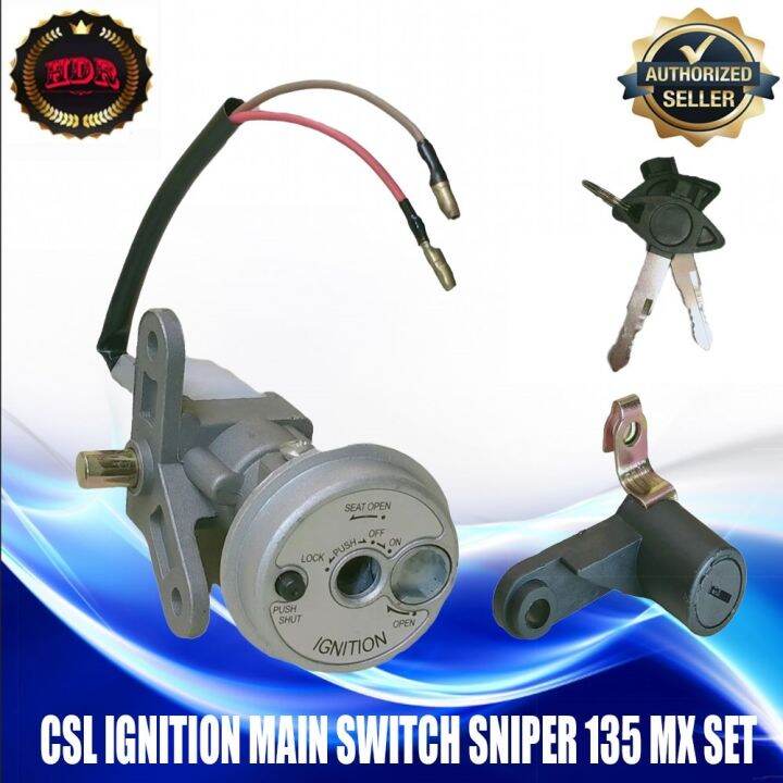 CSL Antitheft Ignition Switch Seat Lock Set for YAMAHA SNIPER135 MX