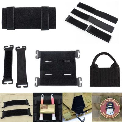 Tactical Backpack Vest Patch Molle Adapter Panel Hook Loop Converter Ribbon For Attching ID Patches DIY Patch Badge Vest Pad