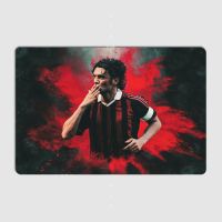 Football Player Modern Aesthetic Art Poster Patterns on Tin Metal Plaques for Wall Decor In Kids Rooms and Nursery Schools