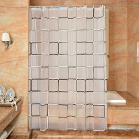 PEVA Bathroom Shower Curtain 3D Waterproof and Mildewproof Shower Curtain Environmentally Friendly Bathroom Shower Curtain