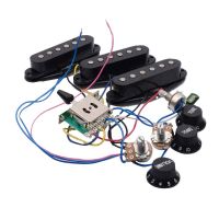 【CW】 Electric Pickup Wiring Harness Prewired 5-way 2T1V Type for Black-White