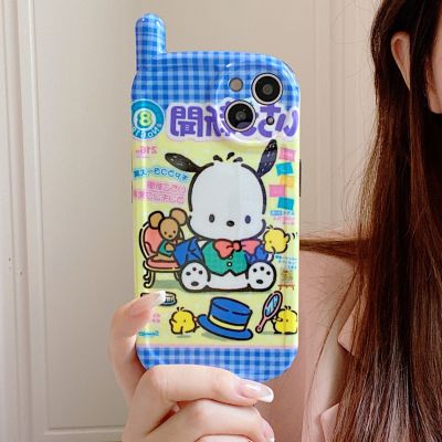 「16- digits」เสาอากาศคลาสสิกย้อนยุคมือถือ Hello Kitty Pekle Pochacc กรณีโทรศัพท์สำหรับ Iphone 11 12 13 Pro Max Mini X Xs Xr ซิลิโคนอ่อนนุ่มปก