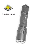 WholeSale Titanium Alloy Manta Ray M6 Cree XM-L2 5-Modes 1200 Lumens Led FlashlightTorch with Stainless Steel Head (1* 18650 )