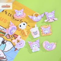 NCSW 10ชิ้นการ์ตูนขนาดเล็กน่ารัก Sanrio อนิเมะ Kuromi งานฝีมือเรซิ่นสำหรับ DIY กิ๊บติดผมเครื่องประดับวัสดุตกแต่งสมุดภาพ