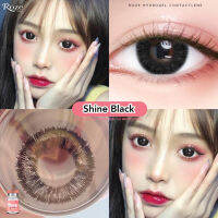 คอนแทคเลนส์ Hydrogel ขนาดกลาง รุ่น Shine สี Black ยี่ห้อ Rozelens