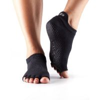 Toesox - Low Rise Half toe-Black