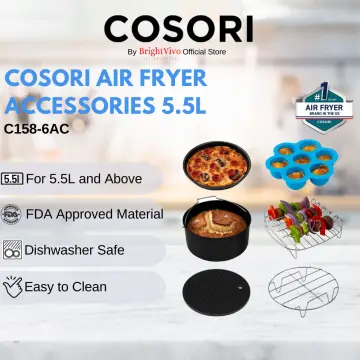 Cosori New Air Fryer Accessories(C158-6AC), Set of 6, Fits All Air