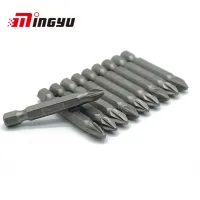 10PCS 50mm 1/4 Inch Shank PH0 PH1 PH2 PH3 PZ0 PZ1 PZ2 PZ3 Screwdriver Bit Set Cross Phillips Pozi Screw Driver Bits Hand Tool Drills  Drivers