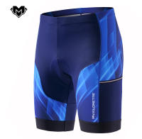 MK Mens Cycling Shorts with Side Pockets Blue Red Bike Shorts Classic Bicycle Riding Bike Shorts