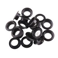 100 sets black 5x16mm Metal Eyelets Grommets for Leather Craft DIY Scrapbooking Shoes Fashion Practical Accessories Sewing Craft