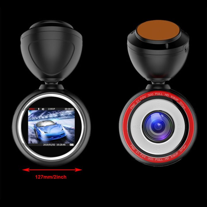 กล้องติดรถยนต์การหมุน360องศาเชื่อมต่อ-wi-fi-กล้องติดรถยนต์กระจกมองหลัง1080p-hd-24ชั่วโมงระบบเฝ้าระวังในการจอดรถ