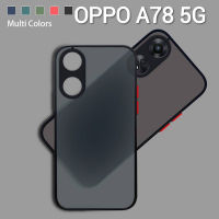 ส่งจากไทย เคสโทรศัพท์ Case OPPO A78 5G เคสกันกระแทก ปุ่มสีผิวด้าน กันรอยกล้อง ขอบนิ่มหลังแข็ง