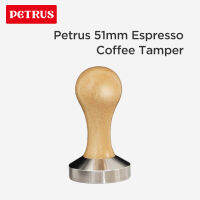 Petrus Espresso Machine Professional Tools,51mm Tamper with redwood handle and stainless steel base,51mm bottomless portafilter