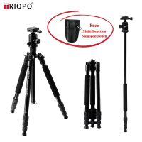 CAM ขาตั้งกล้อง Triopo T258 Professional Tripod Monopod ขาตั้งกล้อง ทำเป็นขาเดี่ยวได้ พร้อมหัวบอล ฟรี Multi-Function Monopod Pouch Q-999 ขาตั้งมือถือ