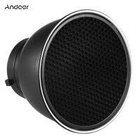 Andoer 7 Inch Standard Reflector Diffuser Lamp Shade Dish with 60° Honeycomb Grid for Bowens Mount Studio Flash Light Speedlite