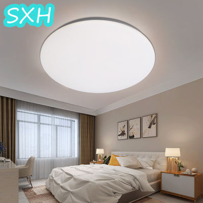 SXH บางเฉียบรอบ Led โคมไฟเพดานห้องนั่งเล่นสร้างสรรค์ในร่มบ้านห้องนอนการศึกษาแสงบ้านโคมไฟโคมไฟเพดาน