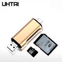 UTHAI อะแดปเตอร์ C03ชนิด-C ไมโคร3In1 USB3.0เครื่องอ่านการ์ด OTG อเนกประสงค์ความเร็วสูงอะแดปเตอร์ TF/SD/V8สำหรับพีซี