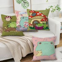 【hot】✢✁ Japan Kawaii Axolotl Non-Toxic Cushion Cover Bedroom Car Sofa Office Accessories Ornament Pillowcase