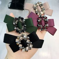 Korea Handmade Flower Crystal Hair Accessories For Girls Pearl Hair Bows Rim Hairpin Hair Clips  Barrette