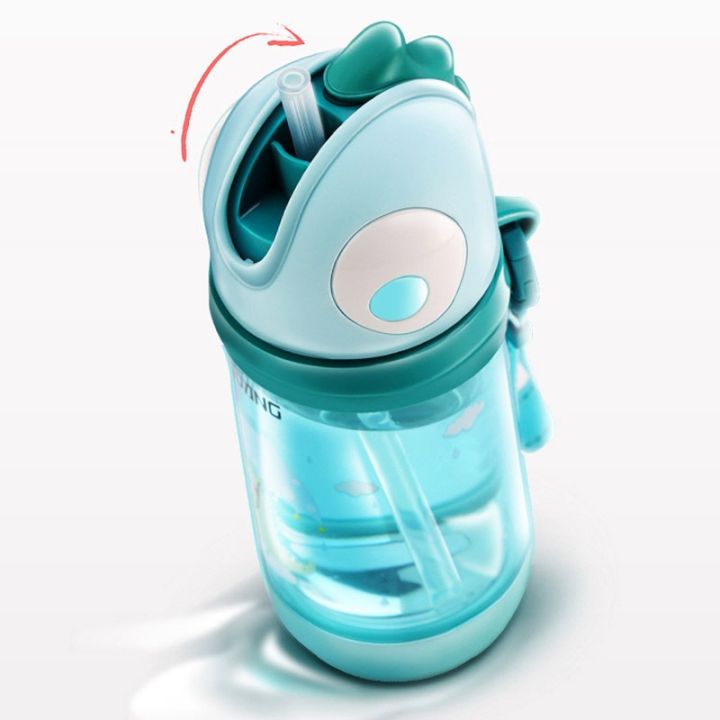 cod-fuguang-dinosaur-shaped-cute-plastic-glass-double-layer-childrens-water-cup-portable-outdoor-can-advertise-logo