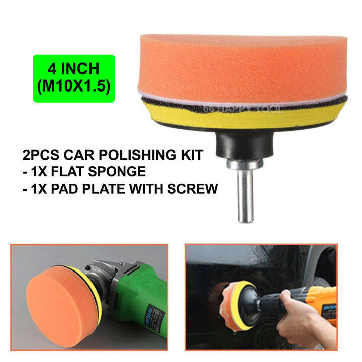 66 Happy Tool Ready Stock 2pcs 4 Inch / 4" Waxing Polishing Wheel Tool