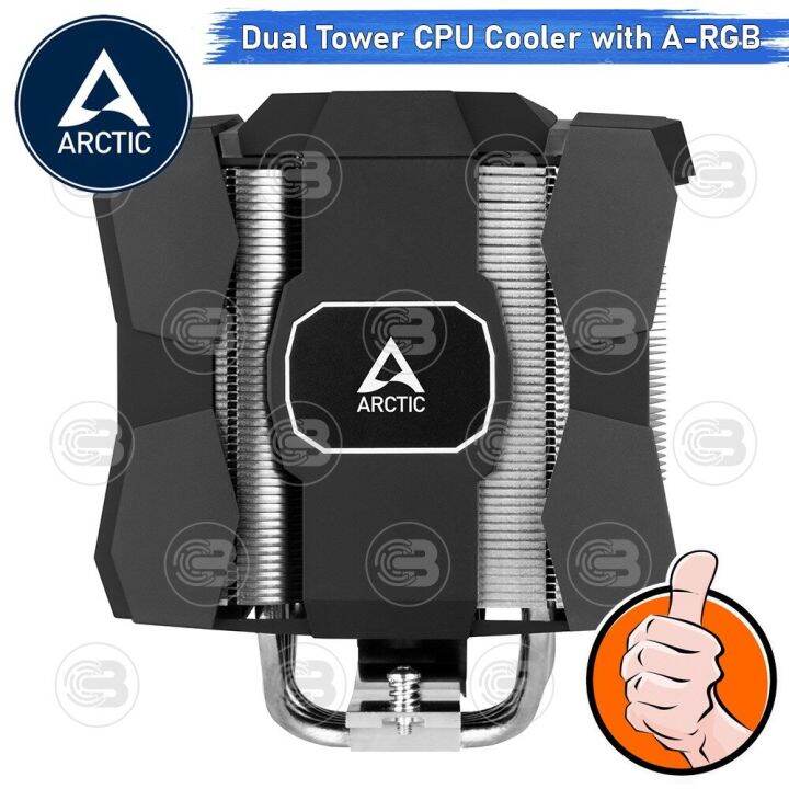 coolblasterthai-heat-sink-arctic-freezer-50-dual-tower-cpu-cooler-with-a-rgb-lga1700-ready-ประกัน-6-ปี