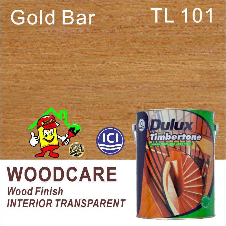 TL101 GOLD BAR ( 5L ) DULUX TIMBERTONE INTERIOR TRANSPARENT WOOD FINISH ...