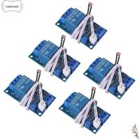 COKERCOOK 5pcs DC 5V โมดูลรีเลย์ photoresistor 10A XH-M131 เซนเซอร์ตรวจจับ พร้อมสายเคเบิล สวิตช์ควบคุมไฟ Arduino สำหรับเด็ก