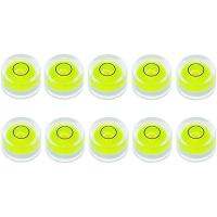 10Pcs Mini Bubble Spirit Level 10X6mm Circular Bullseye Bubble Levels for Leveling Tripod Telescope 10X6mm, Non-Adhesive