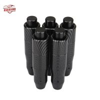 【hot】☑  Aluminum carbon fiber look Car Stick Shift Knob Shifter Lever Accessories Suitable for most cars