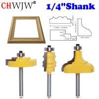 【DT】hot！ CHWJW 1-3PC 6mm 1/4  Shank Picture Frame/Molding Router Bit - Large Trimming Wood Milling Cutter for Woodwork Tools