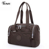 TEGAOTE Large Capacity Womens Travel Shoulder Bag Fashion Nylon Foldable Multifunctional Travel Tote Shoulder Bag Totes Handbag