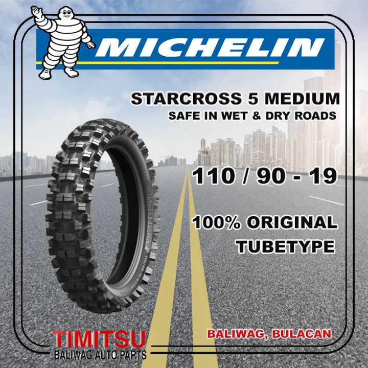 110/90-19 MICHELIN STARCROSS 5 MEDIUM TUBETYPE 110/90 R19 | Lazada PH