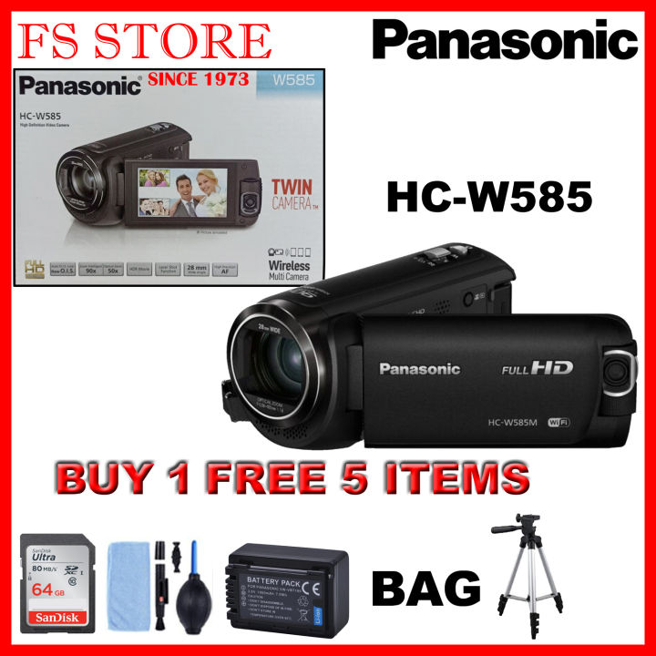 PANASONIC ORIGINAL MALAYSIA HC-W585 FULL HD CAMCORDER FREE 64GB