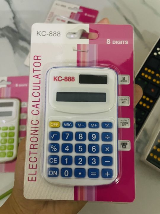 ขายดีเครื่องคิดเลขจิ๋วขนาดพกพา8หลักcalculatorขนาด6-10cmคละสีปุ้มกดถนัดมือใช้แบตเตอรี่เครื่องคิดเลขจิ๋ว