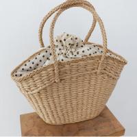 Wicker Woven Fashion Rattan Handbags Women Lady Shoulder Bags Summer Beach Straw Bag Large Capacity Totes Dot Big Baskets Purses