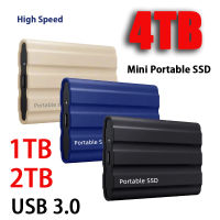 ฮาร์ดไดรฟ์ภายนอกแบบพกพา SSD 2TB 4TB โซลิดสเตทไดรฟ์ USB3.0ฮาร์ดดิสค์อุปกรณ์จัดเก็บข้อมูลสำหรับพีซีเดสก์ท็อปแล็ปท็อป