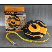 INGCO  เทปวัดระยะ ชนิดสายเทปแบบไฟเบอร์กลาส ขนาด 30 x 12.5 มิล   Fibreglass Measuring Tape 30mx, 12.5mm HFMT8130