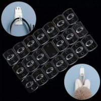 20 pcs Wall Hooks Removable Holder / Waterproof Transparent Strong Self Adhesive Hooks Rack /Mini Clear Decorating Hook Clips for Household Kitchen Bathroom Hanger Organizer Holder