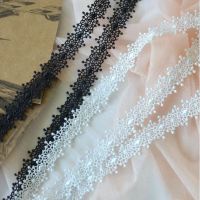 [HOT!] 5 Meters Beautiful Black Water Soluble Lace Ribbon DIY Accessories Hollow Lace Trim 1.8cm Width