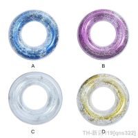 hot【DT】☬  Transparent Glitter Pool Adult Children Inflatable Tube Training Beach Fun Swim Laps Buoy