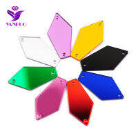 30Pcs กระจกอะคริลิค Rhinestones เย็บคริสตัลแบนคริสตัล Applique Acryl กระจกเย็บผ้า Rhinestones สำหรับผ้า Clothes