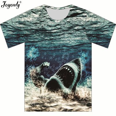 Joyonly Children Short Sleeves T-shirts Boys Girls 2019 Summer Animal Shark Sea Printing 3d Tees Tops Clothes Kids T Shirts