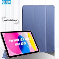 For Apple ipad 10.9" 2022 10th New Tablet Case Smart Wake Cover funda flip Leather Tri fold Sleeve stand case for A2757 A2777 Cases Covers